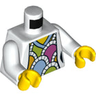 LEGO® los onderdeel Lijf met Motief Wit 973pb2858c01