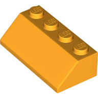 Plaatje in Gallery viewer laden, LEGO® los onderdeel Dakpan Algemeen Helder Licht Oranje 3037