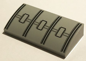 LEGO® Dakpan Gebogen met Motief 88930pb083