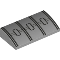 LEGO® Dakpan Gebogen met Motief 88930pb083