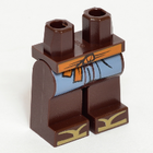 LEGO® onderdeel Benen met Motief Donker Bruin 970c00pb0768