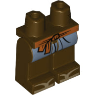 LEGO® onderdeel Benen met Motief Donker Bruin 970c00pb0768