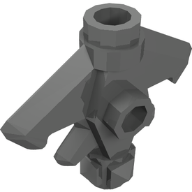 LEGO® los onderdeel Wapen in kleur Parel Donkergrijs 33760