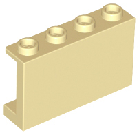 Plaatje in Gallery viewer laden, LEGO® los onderdeel Paneel in kleur Geelbruin 14718