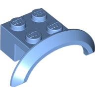 Plaatje in Gallery viewer laden, LEGO® los onderdeel Spatbord in kleur Medium Blauw 98282