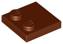 LEGO® los onderdeel Tegel Aangepast Roodachtig Bruin 33909