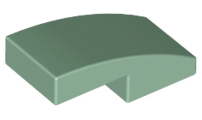 LEGO® los onderdeel Dakpan Gebogen in kleur Zandgroen 11477