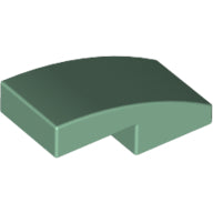 LEGO® los onderdeel Dakpan Gebogen in kleur Zandgroen 11477
