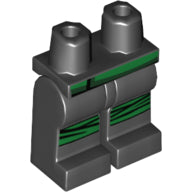 Plaatje in Gallery viewer laden, LEGO® los onderdeel Benen met Motief Zwart 970c00pb0691