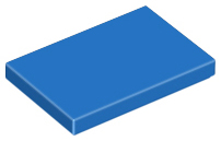 LEGO® los onderdeel Tegel Algemeen in kleur Blauw 26603