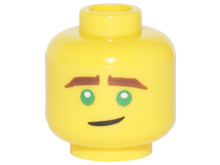 Plaatje in Gallery viewer laden, LEGO® los onderdeel Hoofd in kleur Geel 3626cpb1873