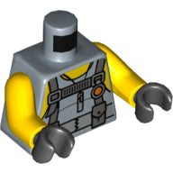 Plaatje in Gallery viewer laden, LEGO® los onderdeel Lijf met Motief Zandblauw 973pb2847c01