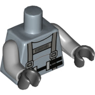 Plaatje in Gallery viewer laden, LEGO® los onderdeel Lijf met Motief Zandblauw 973pb2794c01