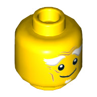 Plaatje in Gallery viewer laden, LEGO® los onderdeel Hoofd in kleur Geel 3626cpb1919