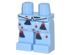 LEGO® Benen met Motief Helder Lichtblauw 970c00pb0704
