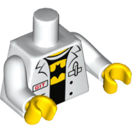 LEGO® los onderdeel Lijf met Motief Wit 973pb2800c01