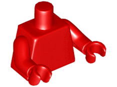 LEGO® los onderdeel Lijf in kleur Rood 973c00