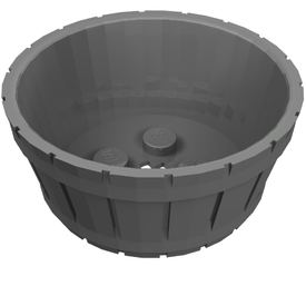 LEGO® los onderdeel Container Parel Donkergrijs 64951