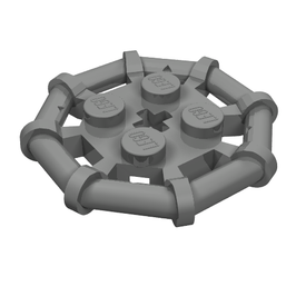 LEGO® los onderdeel Plaat Aangepast Parel Donkergrijs 75937