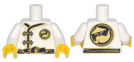 LEGO® los onderdeel Lijf met Motief Wit 973pb2784c01