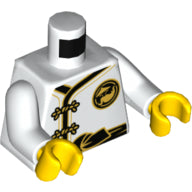 LEGO® los onderdeel Lijf met Motief Wit 973pb2784c01