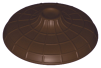 LEGO® los onderdeel Hoofddeksels in kleur Donker Bruin 26007