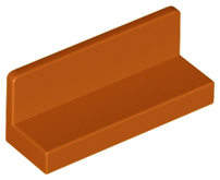 LEGO® los onderdeel Paneel in kleur Donker Oranje 23950