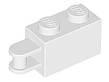 LEGO® los onderdeel Steen Aangepast in kleur Wit 26597