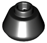 LEGO® los onderdeel Kegel in kleur Zwart 33492