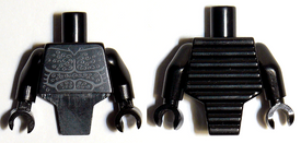 LEGO® los onderdeel Lijf met Motief Zwart 98127pb03c01
