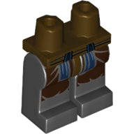 Plaatje in Gallery viewer laden, LEGO® los onderdeel Benen met Motief Donker Bruin 970c11pb35