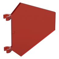 Plaatje in Gallery viewer laden, LEGO® los onderdeel Vlag in kleur Doorzichtig Rood x1435