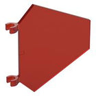 LEGO® los onderdeel Vlag in kleur Doorzichtig Rood x1435