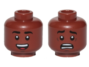 LEGO® los onderdeel Hoofd Roodachtig Bruin 3626cpb1909