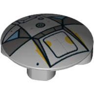 Plaatje in Gallery viewer laden, LEGO® 2654pb010 in kleur Licht Blauwachtig Grijs