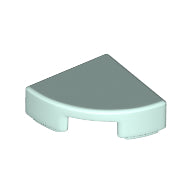 LEGO® los onderdeel Tegel Rond in kleur Licht Aqua 25269