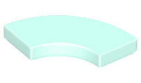 LEGO® los onderdeel Tegel Rond in kleur Licht Aqua 27925