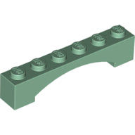 LEGO® los onderdeel Steen Boog in kleur Zandgroen 92950