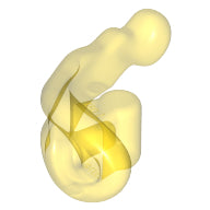 LEGO® los onderdeel Energy Effect Doorzichtig Geel 27393