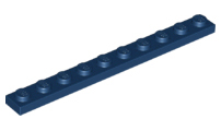 LEGO® los onderdeel Plaat Algemeen in kleur Donkerblauw 4477