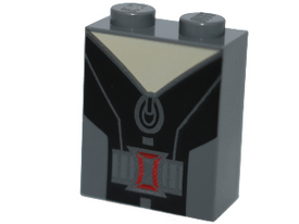 LEGO® Steen met Motief Donker Blauwachtig Grijs 3245cpb050
