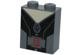 LEGO® Steen met Motief Donker Blauwachtig Grijs 3245cpb050
