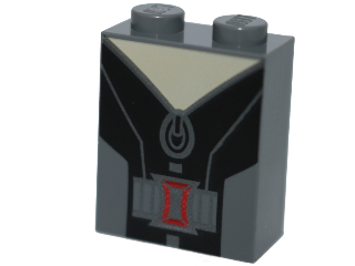 LEGO® Steen met Motief Donker Blauwachtig Grijs 3245cpb050