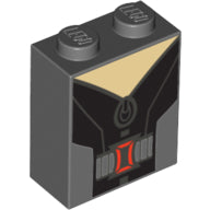 Plaatje in Gallery viewer laden, LEGO® Steen met Motief Donker Blauwachtig Grijs 3245cpb050
