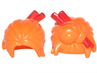 LEGO® los onderdeel Haar in kleur Oranje 28664pb01