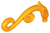 LEGO® los onderdeel Plant & Struik Doorzichtig Oranje 28870