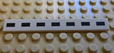 LEGO® los onderdeel Tegel met Motief in kleur Wit 4162pb174