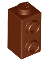 Plaatje in Gallery viewer laden, LEGO® los onderdeel Steen Aangepast Roodachtig Bruin 32952