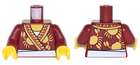 LEGO® los onderdeel Lijf met Motief Donkerrood 973pb2823c01