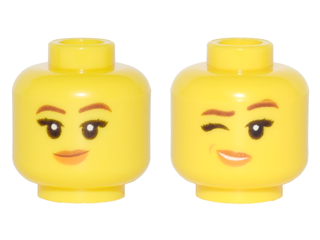 LEGO® los onderdeel Hoofd in kleur Geel 3626cpb1901